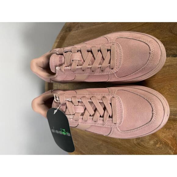 Diadora B.Elite Wide Nub Suede Sneakers Blush Pink US Women’s Size 7 EU 38 NWB - Picture 2 of 11